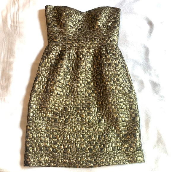 Donna Karan Golden Cocktail Dress - Picture 14 of 14